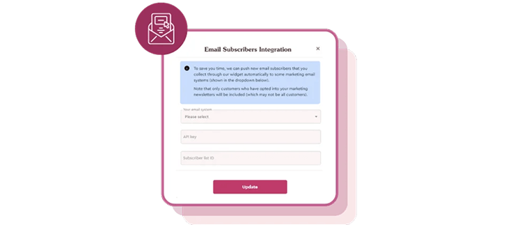 Automated CRM sync with Mailchimp, Klaviyo and more