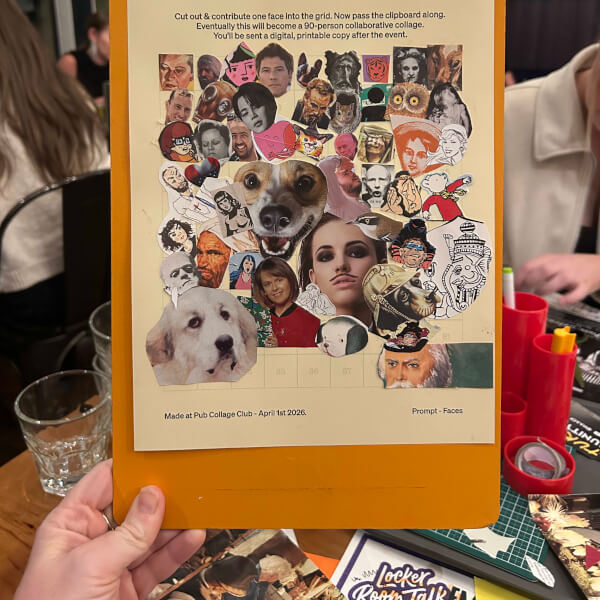 Pub Collage Club: A Creative and Collaborative Experience review by Marion Piper - Melbourne